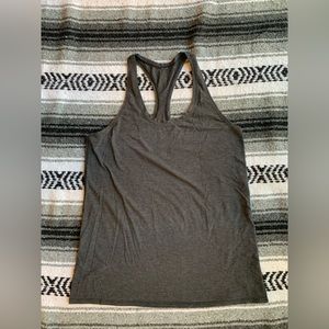 Lululemon Grey Racerback Tank Top Size 8